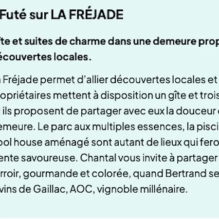 Nocleg ze śniadaniem La Frejade Lisle-sur-Tarn